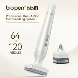 New Bio Pen 4 Adjustable Microneedling 0.25mm with 120pin and 64pin Needles Derma Stamp Face Body Care Hair Beard
