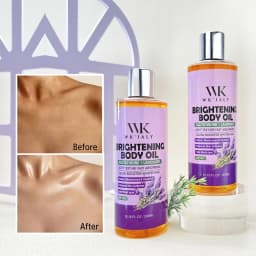 WK JALY Glow Boosting Whitening Glutathione And Lavender Body Oil, Moisturizer, For All Skin Types, Improve Rough Skin, 300ml