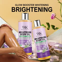 WK JALY Glow Boosting Whitening Glutathione And Lavender Body Oil, Moisturizer, For All Skin Types, Improve Rough Skin, 300ml