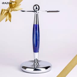 iRAZOR Luxury Safety Razor Holder Brush Resin Stand - Extra Wide Openings Barber Shop Tool Grooming Shaving Accessories