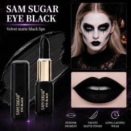 3Pcs Halloween Gothic Makeup Set White Foundation Stick Highlighter Pen Black Face Body Paint for Vampire Cosplay SFX Party Kit