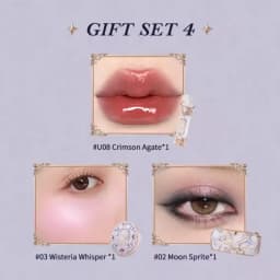 Flowerknows Gift Box Makeup Set Little Angel Full Box Lip Glaze Blusher Shell Jewelry Flower Know Birthday Gift Kit