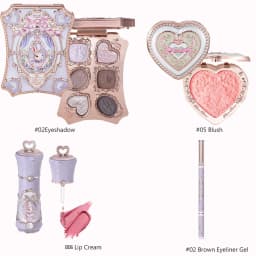 Flowerknows Gift Box Makeup Set Little Angel Full Box Lip Glaze Blusher Shell Jewelry Flower Know Birthday Gift Kit