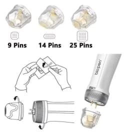 10Pcs Dr Pen Bio Pen Q2 Disposable Microneedling Needle LED Light Therapy and Microcurrent 9 14 25 Pins Nano