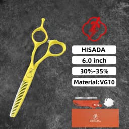 HISADA 6.0-inch Professional Barber Scissors Japanese Handmade VG10 Steel High-End Hair Cutting Tools for Stylists