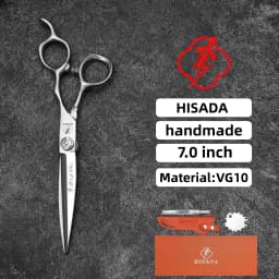 HISADA 6.0-inch Professional Barber Scissors Japanese Handmade VG10 Steel High-End Hair Cutting Tools for Stylists