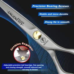 HISADA 6.0-inch Professional Barber Scissors Japanese Handmade VG10 Steel High-End Hair Cutting Tools for Stylists