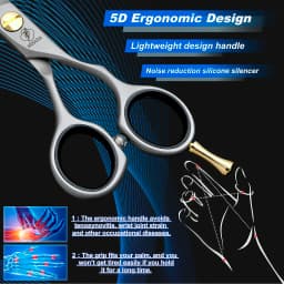 HISADA 6.0-inch Professional Barber Scissors Japanese Handmade VG10 Steel High-End Hair Cutting Tools for Stylists