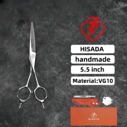 HISADA 6.0-inch Professional Barber Scissors Japanese Handmade VG10 Steel High-End Hair Cutting Tools for Stylists