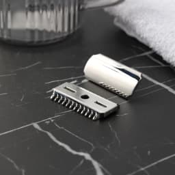 YAQI Vostok 70OC 316 Stainless Steel Polished Dual Comb Safety Razor Head with 0.7mm Blade Gap