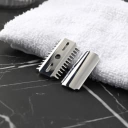 YAQI Vostok 70OC 316 Stainless Steel Polished Dual Comb Safety Razor Head with 0.7mm Blade Gap