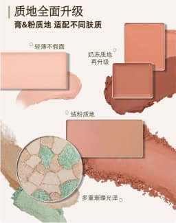 Girlcult All-in-One Face Palette Eyeshadow / Blush / Highlighter Versatile Multi-purpose Peach Blossom Face Spring Repair Makeup