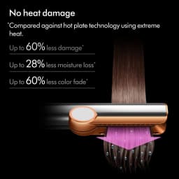 2 IN 1 Professional Hair Straightener & Hair Dryer Heat-Up Hair Flat Iron, Negative Ion Iron Long-Lasting Styling Tool