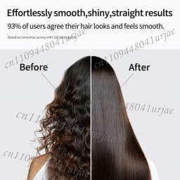 2 IN 1 Professional Hair Straightener & Hair Dryer Heat-Up Hair Flat Iron, Negative Ion Iron Long-Lasting Styling Tool