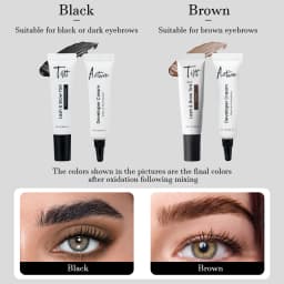 Gollee Lash and Brow Tinting Perm Kit Black Natural Eyelash Lifting Perm Treatment Makeup Tools 4-6 Weeks For Lash Curler Perm