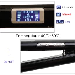 Hair Straightener Infrared and Ultrasonic Profession Cold Hair Care Iron Treatment for Frizzy Dry Recovers Damage Flat Irons
