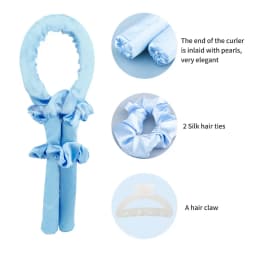 Women Heatless Curls Overnight Silk Tube Hair Curling Iron Hairstyles And Tools Soft Hair Curlers For Sleep Hair Curlers Rollers