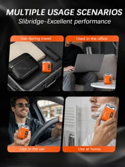 Mens Electric Shaver Rechargeable Waterproof mini Portable Beards Razor Wet/Dry