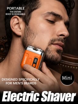 Mens Electric Shaver Rechargeable Waterproof mini Portable Beards Razor Wet/Dry