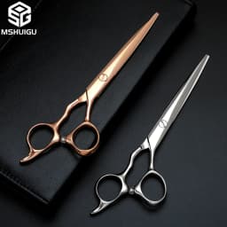 Professional Barber Scissors, Japanese VG10 Steel, 6.2 Inches Scissors Blind Hole Design Suitable for High-End Salons