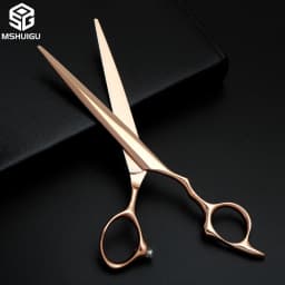 Professional Barber Scissors, Japanese VG10 Steel, 6.2 Inches Scissors Blind Hole Design Suitable for High-End Salons