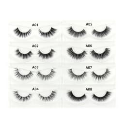 30 Pairs/Pack Eyelashes 3D Mink Lashes With Tray No Box Hand Made Full Strip Lashes Mink False Eyelashes Makeup eyelashes Fluffy