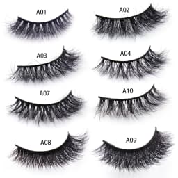 30 Pairs/Pack Eyelashes 3D Mink Lashes With Tray No Box Hand Made Full Strip Lashes Mink False Eyelashes Makeup eyelashes Fluffy