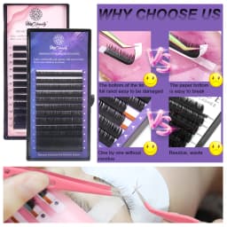 268PCS Eyelash Extensions Brushes Set Professionele Micro Lip Brush USB Mini Fan Glue Ring Eyelashes Tweezers Makeup Tools