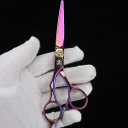 Left Hand Hair Scissors, 6 Inch Purple Professional Cutting Scissors, Thinning Scissors Suitable for Home or Hair Salon Use