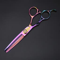 Left Hand Hair Scissors, 6 Inch Purple Professional Cutting Scissors, Thinning Scissors Suitable for Home or Hair Salon Use