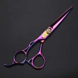 Left Hand Hair Scissors, 6 Inch Purple Professional Cutting Scissors, Thinning Scissors Suitable for Home or Hair Salon Use