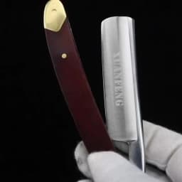XUAN FENG Folding Razor with Mahogany Handle Hardened Steel High Hardness Sharp Straight Razor Men's Razor