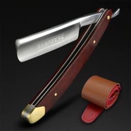 XUAN FENG Folding Razor with Mahogany Handle Hardened Steel High Hardness Sharp Straight Razor Men's Razor