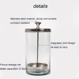 Hairdressing Sterilization Bottle Glass Scissors Comb Stainless Steel Cover Haircut Disinfecting Jar Salon Sterilizing Tools
