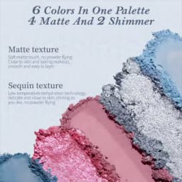 Flower Knows Shell's Jewel Collection 6-Color Eye Shadow Makeup Palette Pressed Glitter Eyeshadow Paletas Flowerknows