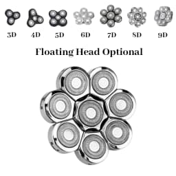 Replaceable 3D 4D 5D 6D 7D 8D 9D Electric Shaver Heads | Nose Trimmer, Hair Clipper & Facial Massage Heads