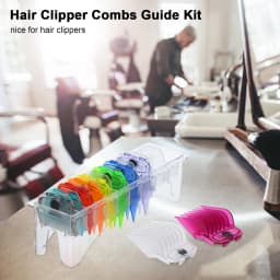 10PCS Hair Clipper Combs Guide Kit Compatible with Whal's Hair Clippers Colorful Plastic Magnetic Hair Trimmer Guard Attachments