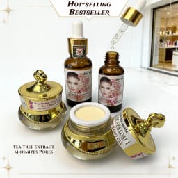 Thailand Brightening Cream with Tea Tree Extract Set Reduces Puffiness Smoothes Skin Minimizes Pores Skin Care for Beauty Salons