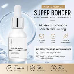 Gollee Bonder Lash Not Irritating Lash Primer and Bonder Eyelash Extensions 15ml Super Bonder Alcohol Lashes Primer Eyelashes