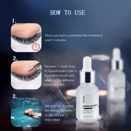 Gollee Bonder Lash Not Irritating Lash Primer and Bonder Eyelash Extensions 15ml Super Bonder Alcohol Lashes Primer Eyelashes