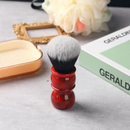 Yaqi Red Marble 24MM Men's Synthetic Hair Beard Brush Shaving Brush