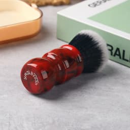 Yaqi Red Marble 24MM Men's Synthetic Hair Beard Brush Shaving Brush