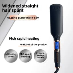 Best Seller Wide Hair Straightener MCH Liquid Crystal Digital Display Straight Plate Clip Negative Ion Arc Splint