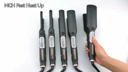 Best Seller Wide Hair Straightener MCH Liquid Crystal Digital Display Straight Plate Clip Negative Ion Arc Splint
