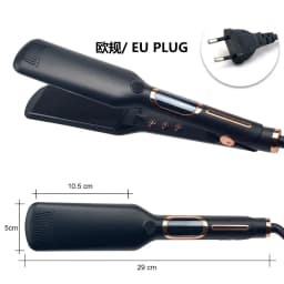 Best Seller Wide Hair Straightener MCH Liquid Crystal Digital Display Straight Plate Clip Negative Ion Arc Splint