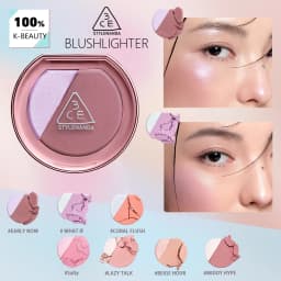 3CE BLUSHLIGHTER,Smooth & Minimal Fallout,Dewy & Dimensional Finish,Luxury Makeup,Face Sculpting,Korean Cosmetic,Korean Makeup