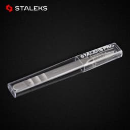 1pc STALEKS Pro High-precision Stainless Steel TE Series Straight Curved Tweezers Grafting Eyelashes Extension Makeup Tool