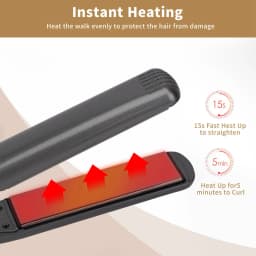 Hair Straightening Ceramic Iron Hair Straightener Multigear Adjustment 480 Degrees Fahrenheit Hair Straightening Ceramic Iron
