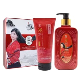 Chinese Traditional Rice Water Wash Set Shampoo and Conditioner for Hair Growth Anti Dandruff Itch Relief Oil Control Volumizing