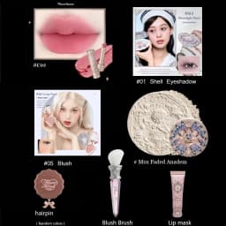 Flower Knows Full Makup Set Little Angel Collection The Sweetie Bear Gift Box Blush Cream Matte Lipstick Highlighter All in One